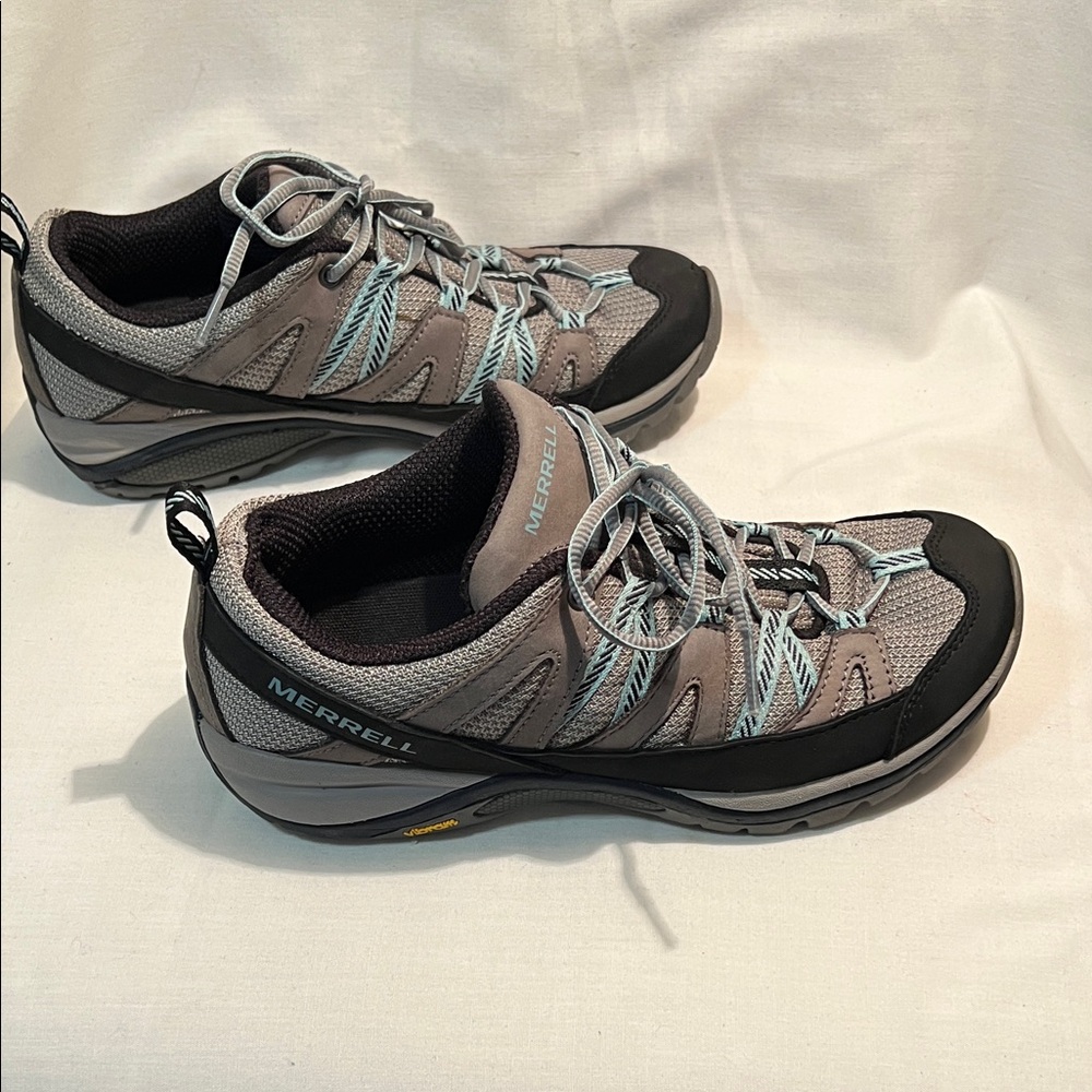 Merrell Gray, Black & Blue Trail Shoes - Picture 4 of 11